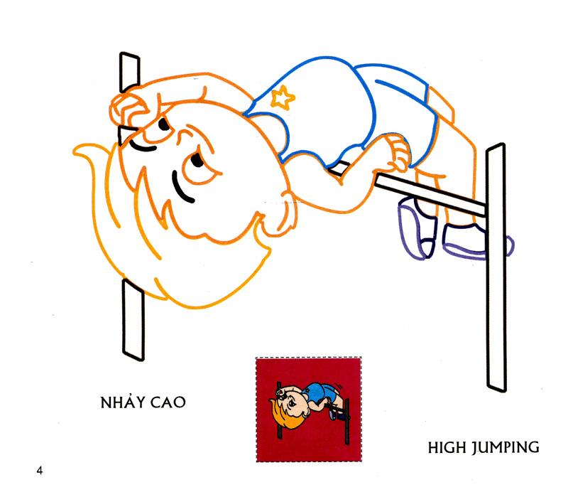 Bé Tập Tô Màu - Bé Là Vận Động Viên