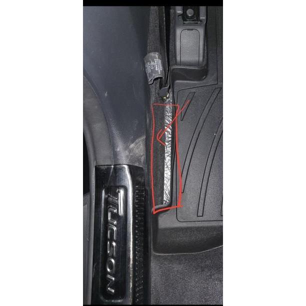 Thảm lót sàn xe ô tô Hyundai Tucson 2016-2021  Nhãn hiệu Macsim chất liệu nhựa TPV màu đen hàng loại 2