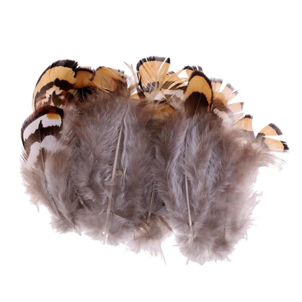 10Pcs Artificial Feathers Quills for Fly Tying/Tying Flies