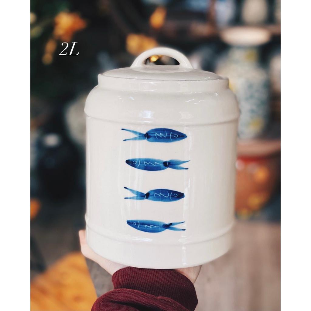 Hũ Đựng Đa Năng , Hũ Đựng Gốm Sứ đa năng Đủ Mọi Kích Cỡ - Gốm Sư Huấn Hải