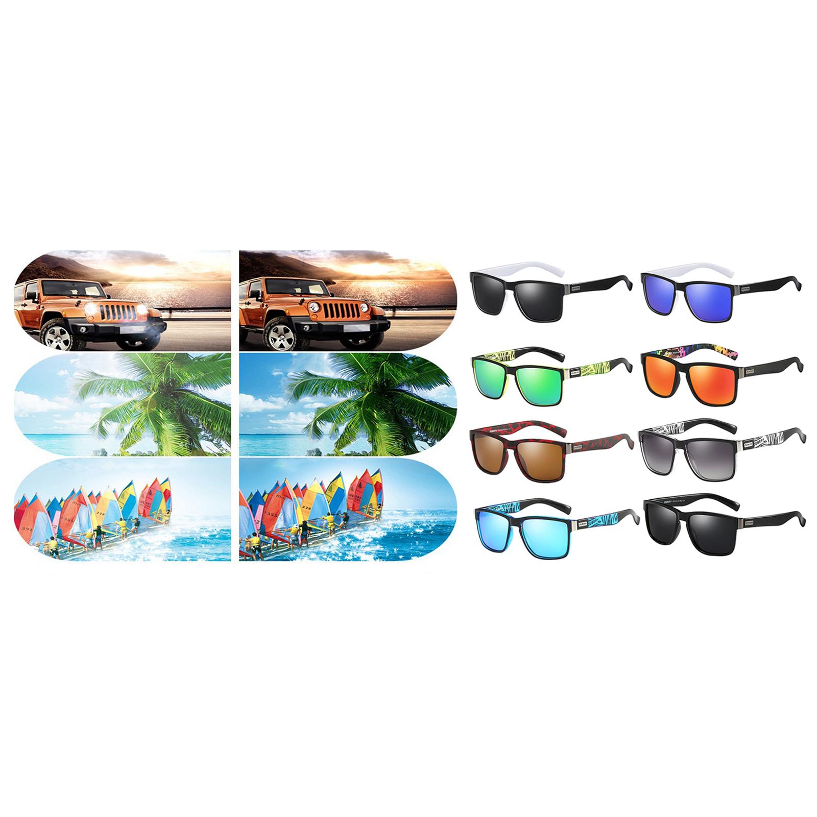 Polarized Cycling Goggles Running Anti-glare Ski Golf Sunglasses Black