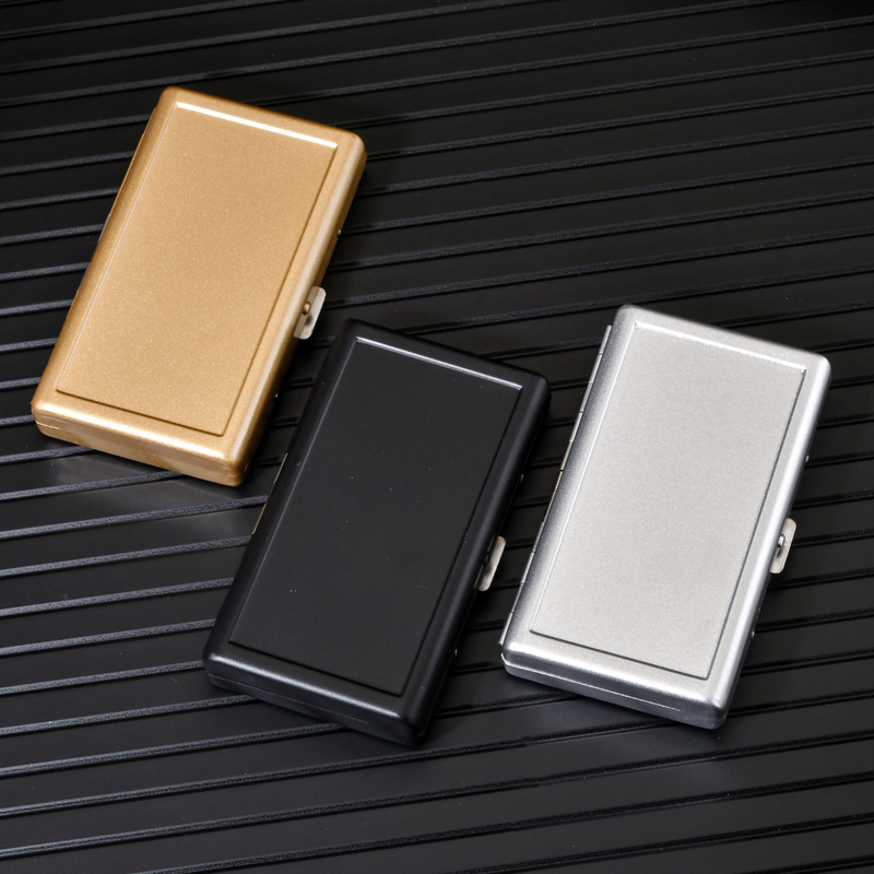 Hộp Đựng Thuốc Kẹp Kim Loại Vân Nhám 3 Màu