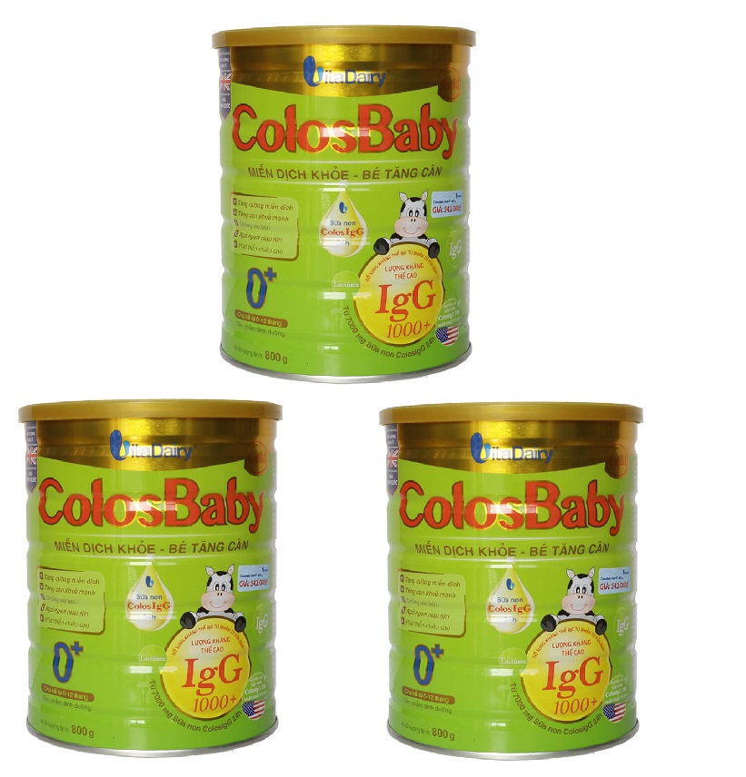 Combo 3 lon Sữa non COLOSBABY GOLD 0+ (800G)