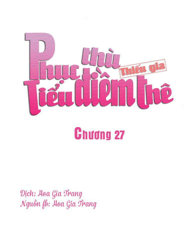 phục thù thiếu gia tiểu điềm thê chapter 27 1