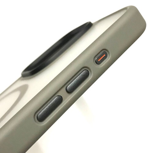 Ốp lưng cho iPhone 15 Pro Max Mag Safe Shock nhám viền màu chống sốc