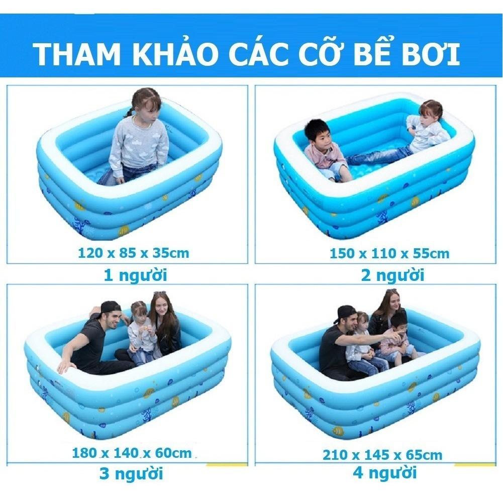 Hình ảnh Bể Bơi Mini Cho Bé, Bể Bơi Phao Tập Bơi, Hồ Bơi Mùa Hè Nhiều Kích Thước