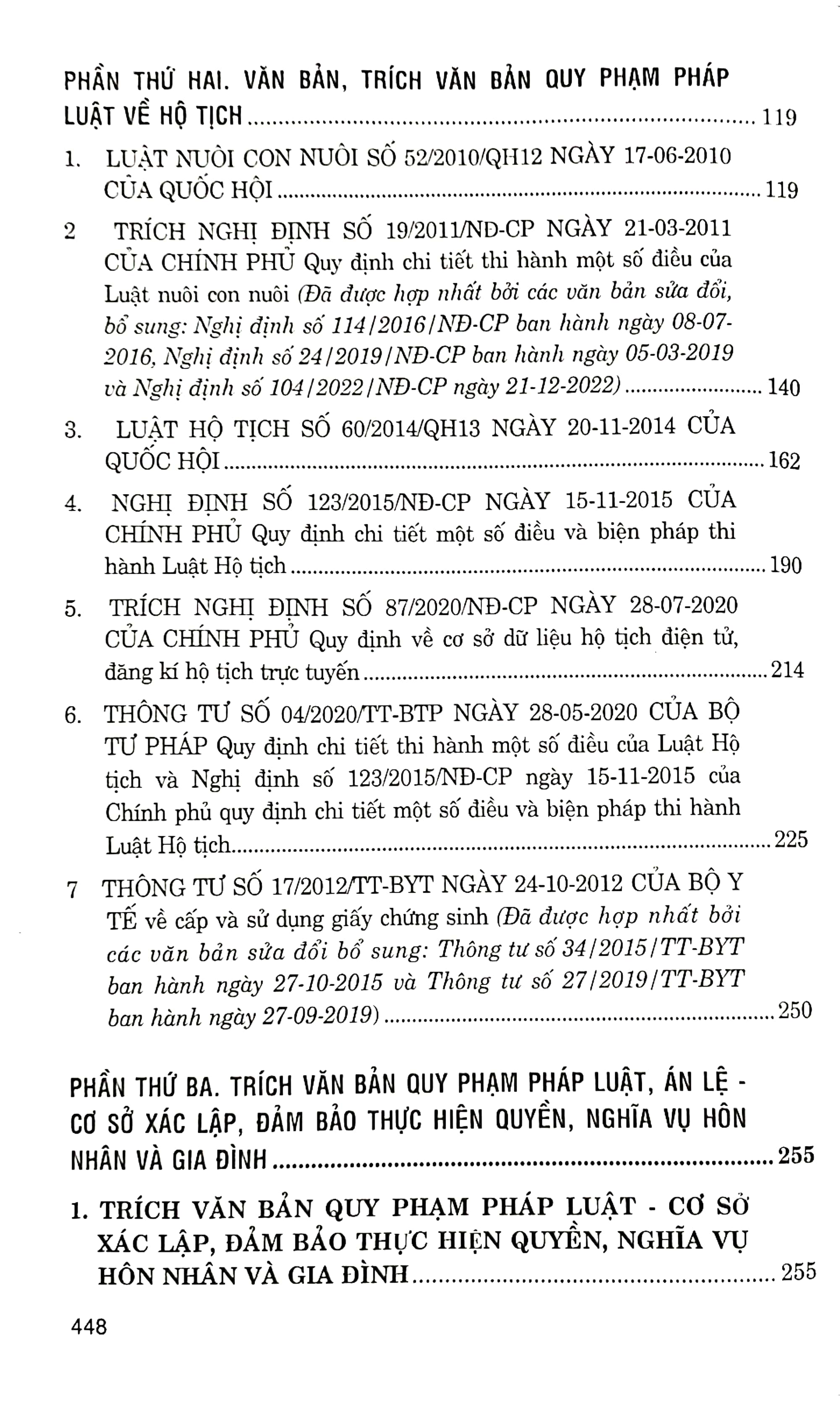 Hệ thống văn bản quy phạm pháp luật - trích văn bản quy phạm pháp luật, án lệ về hôn nhân và gia đình