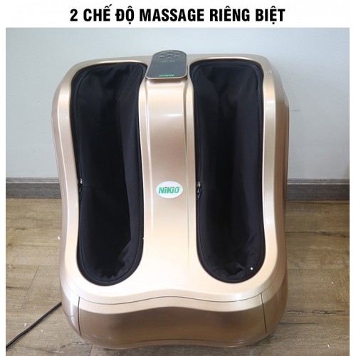 Máy Massage Chân Nhật Bản Nikio NK-189 (Dòng Cao Cấp) - Mát Xa Bàn Chân Và Bắp Chân, Xoa Bóp Dây Ấn Bằng Cao Su Non, Kết Hợp Rung Và Nhiệt Sưởi Đa Năng, Giảm Đau Nhức Chân, Tăng Tuần Hoàn Máu Cho Chân - Tươi Mới Đôi Chân