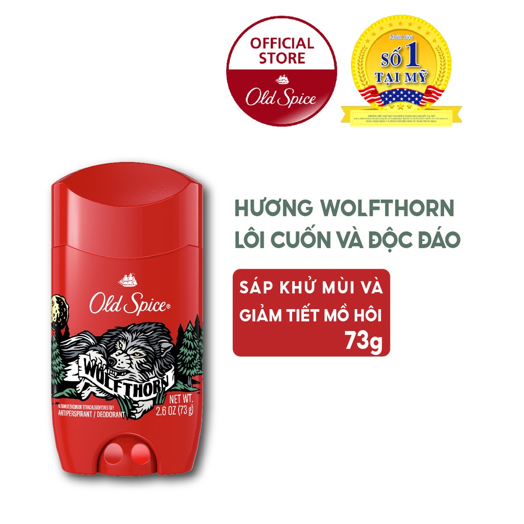 Sáp khử mùi Old Spigce Wolf Thorn 73 - USA