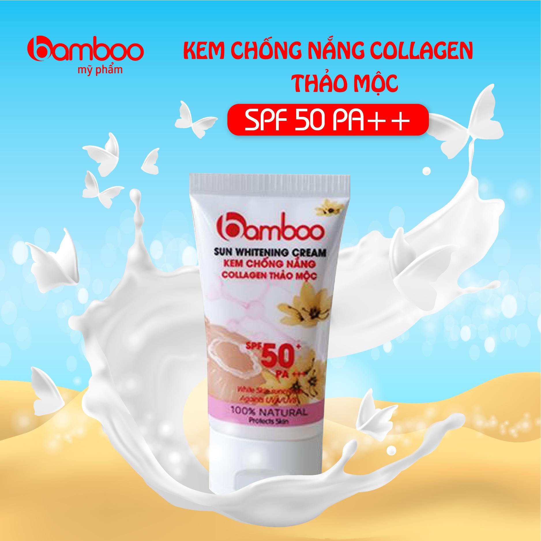 BAMBOO KEM CHỐNG NẮNG COLLAGEN THẢO MỘC 45ML