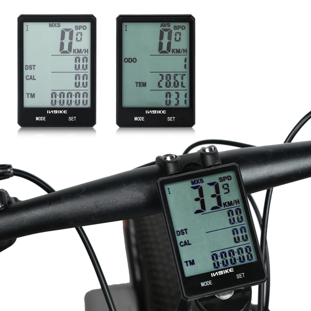 Máy đo tốc độ xe đạp không dây 2,8 inch Màn hình LCD không thấm nước