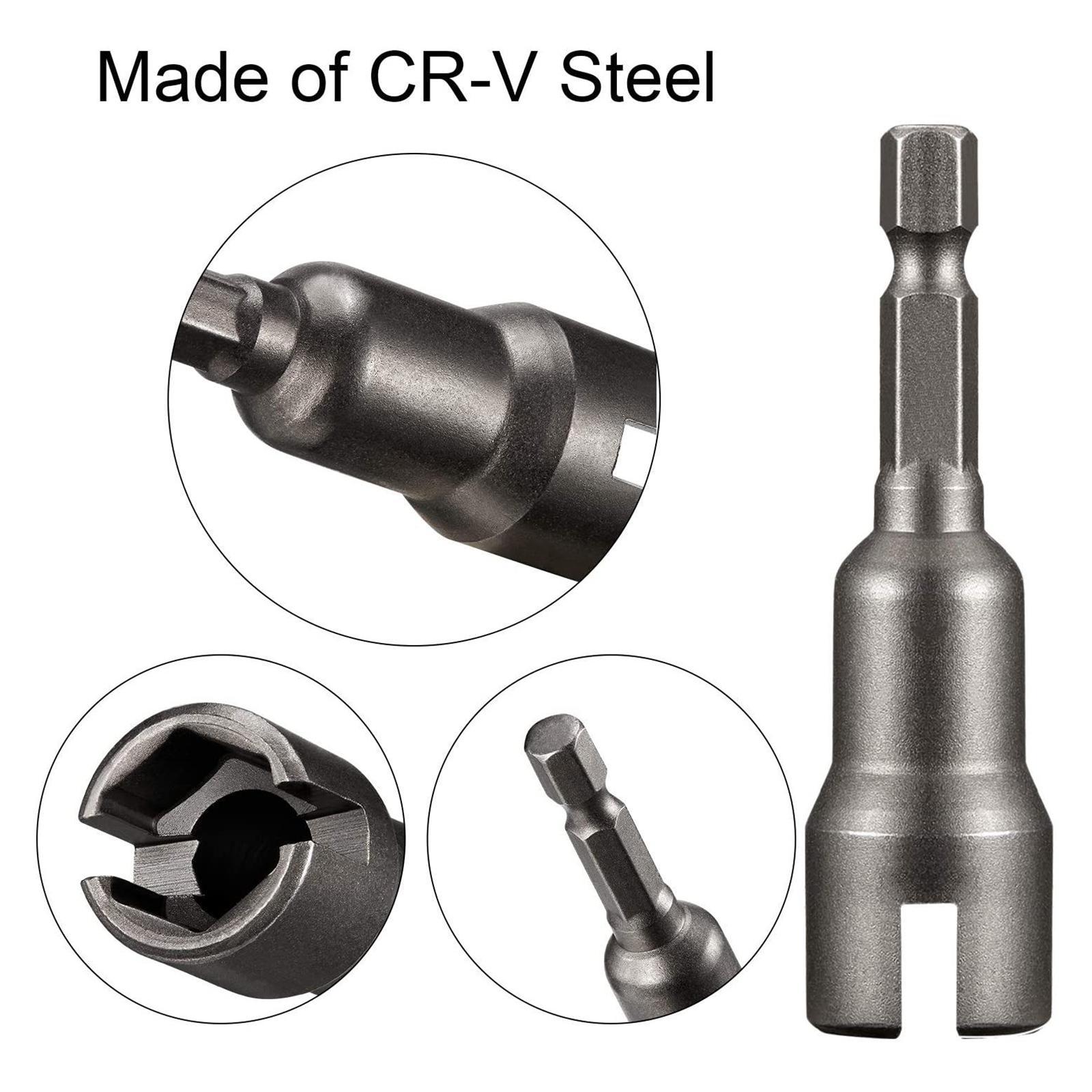 3x 1/4" Hex Shank Wrench Drive Socket Drill Adapter Socket Extension Bit Set