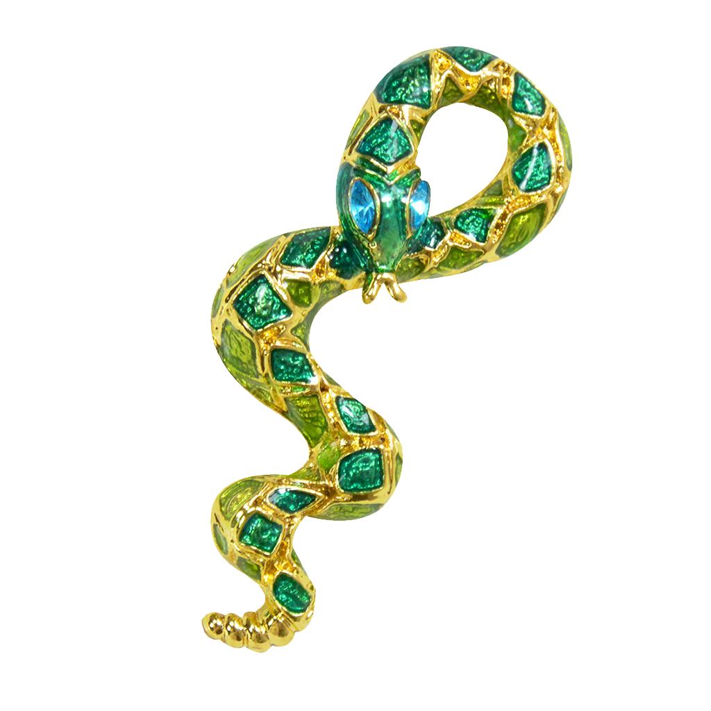 Exquisite Corsage Pin Scarf Clip Clothing Jewelry Accessory Snake Shape