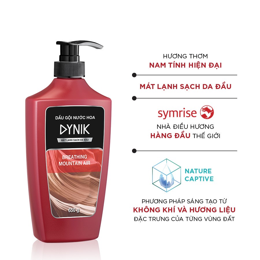 Dầu gội nam DYNIK Xạ Hương Trầm Ấm 650g