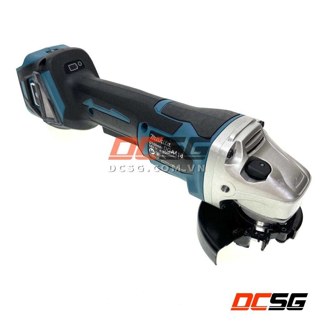 Máy mài góc 100mm dùng pin 18V Makita DGA418Z (công tắc bóp) | DCSG