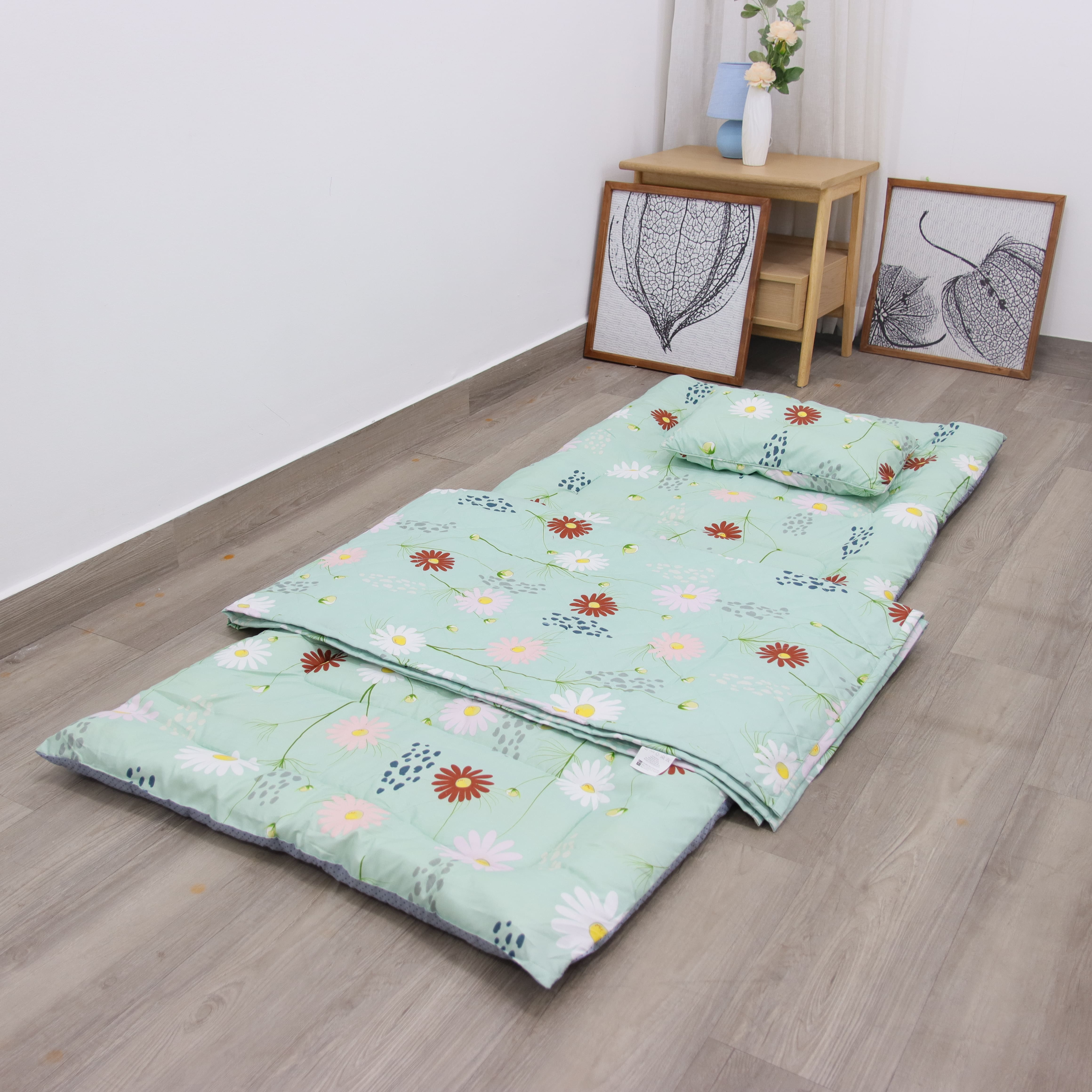 Bộ tấm trải ngủ văn phòng, du lịch tiện ích K-Bedding 80x195cm (Giao màu ngẫu nhiên)