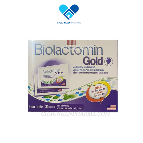 Men tiêu hóa vi sinh đường ruột Biolactomin Gold cân bằng hệ vi sinh, hỗ trợ rối loạn tiêu hóa, giúp ăn ngon – Hộp 30g