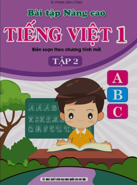 Sách - Bài Tập Nâng Cao Tiếng Việt 1 Biên Soạn Theo Chương Trình Mới - Tập 2