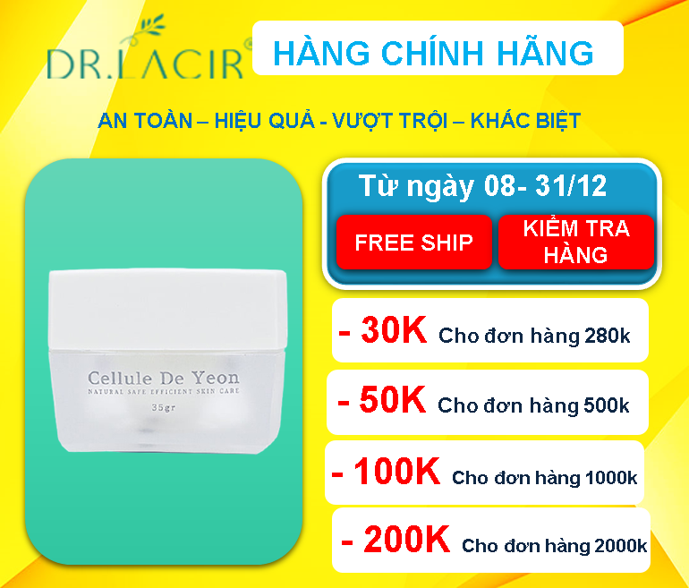 [[ Phục Hồi Da Nám, Corticoid-Trắng Da- Tái Tạo Tế Bào Da]]- Kem Siêu Phục Hồi Dr Lacir