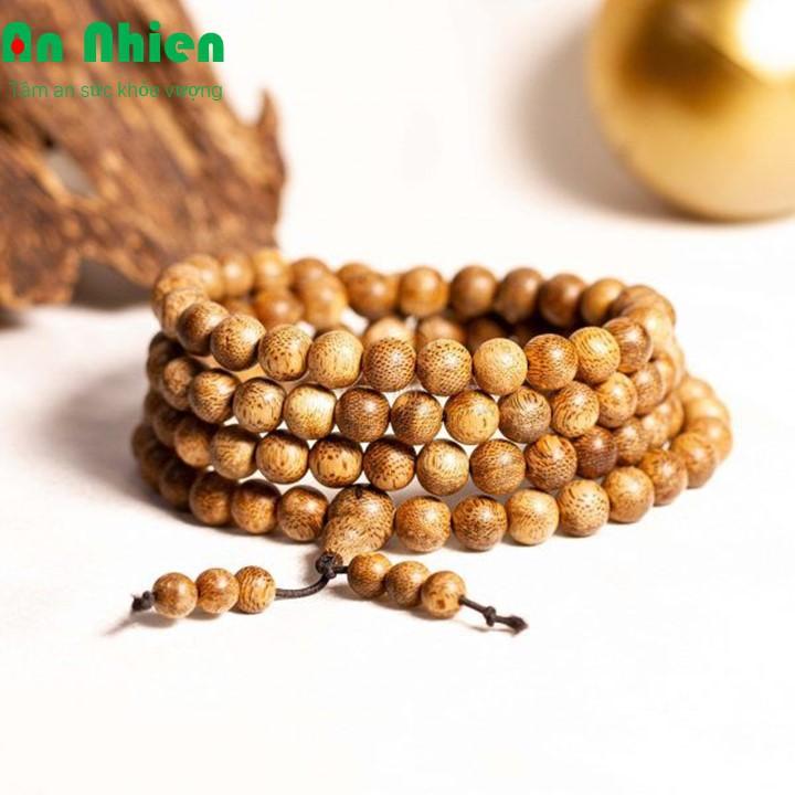 Chuỗi trầm hương 108 hạt 8ly cao cấp, vòng đeo tay trầm hương