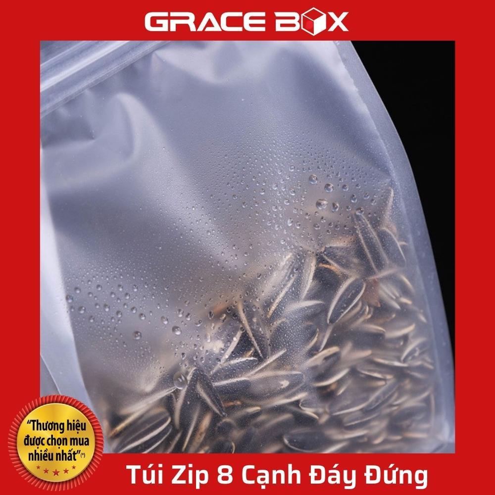 Túi Zip Thực Phẩm 8 Cạnh Nhám Trong (Hàng Nhập