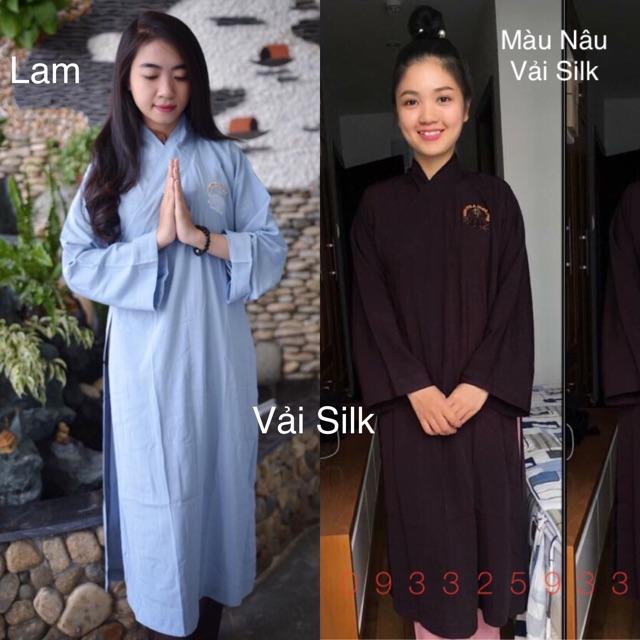 Đồ Lam Đi Chùa # Áo Tràng # Nam Nữ - 1 Cái Quần Màu Nâu,Size 3 - 55kí(1.65m)