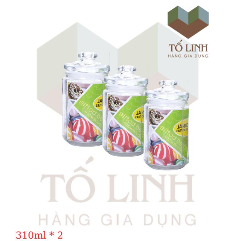 Bộ 3 Combo Hủ Thủy Tinh Cao Cấp 550ml,,Hủ thủy tinh cao cấp Glass 550ml