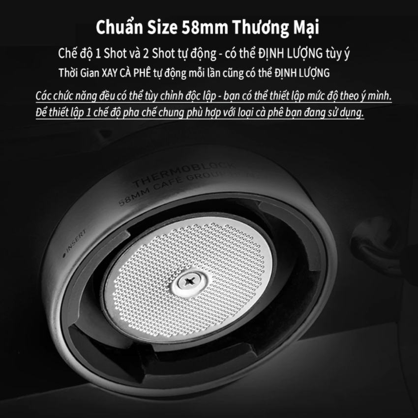 Máy pha cà phê Espresso chuyên nghiệp 3 trong 1 HiBREW CM5020