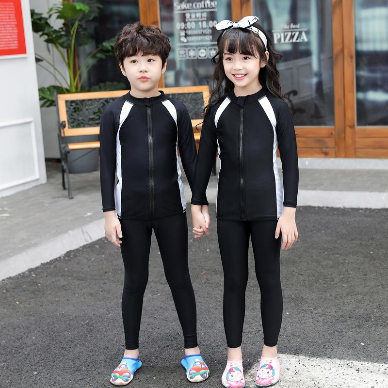 Phong cách mới nhất của trẻ em wetsuit chia bộ ba mảnh chống áo tắm trung và lớn trẻ em lặn không thấm nước nữ hàng đầu quần short quần