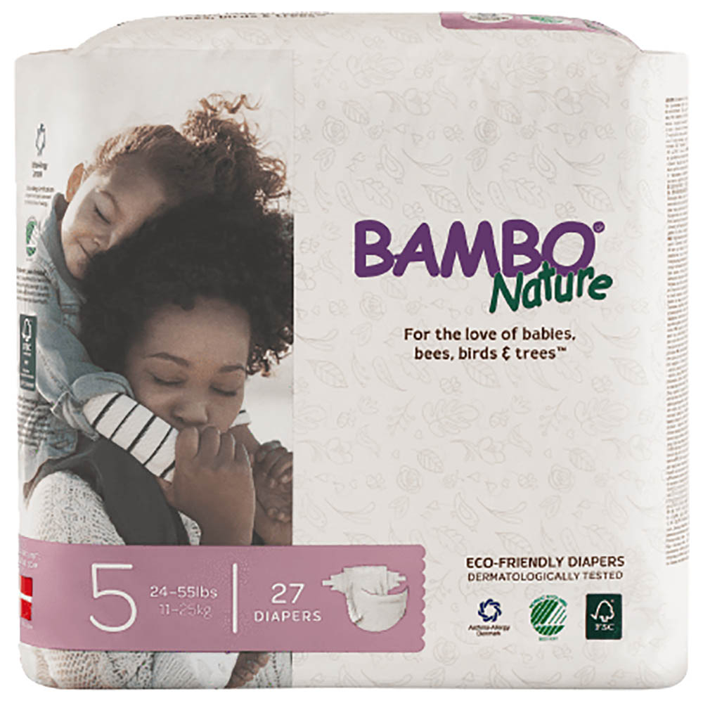 Tã Dán Em Bé Hữu Cơ Bambo Nature - gốc Đan Mạch - 11-25kg - XL27 - 27 miếng