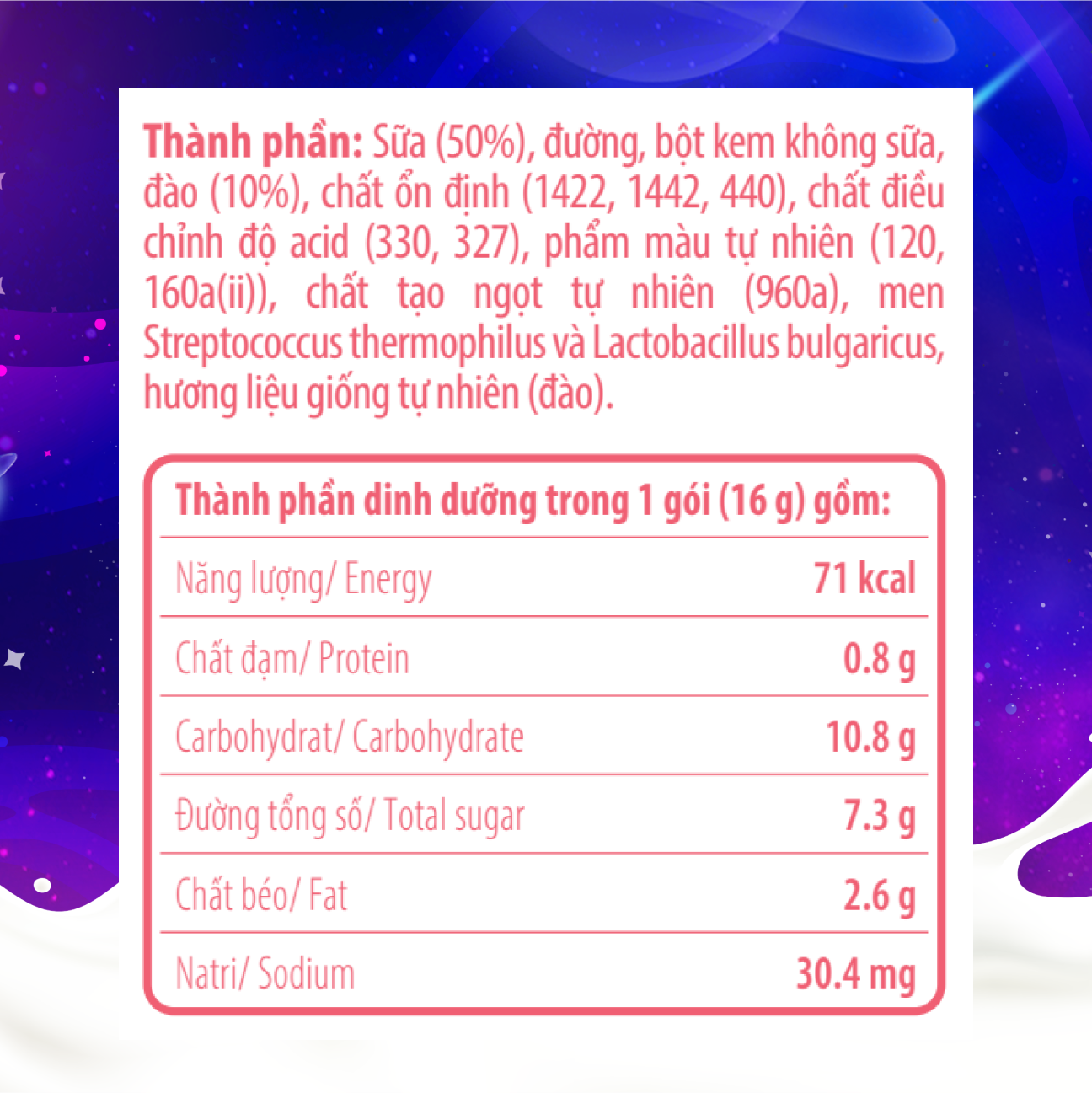 Sữa Chua Sấy Thăng Hoa IYaua Gấu Hạt Nút Vị Đào Túi 16G