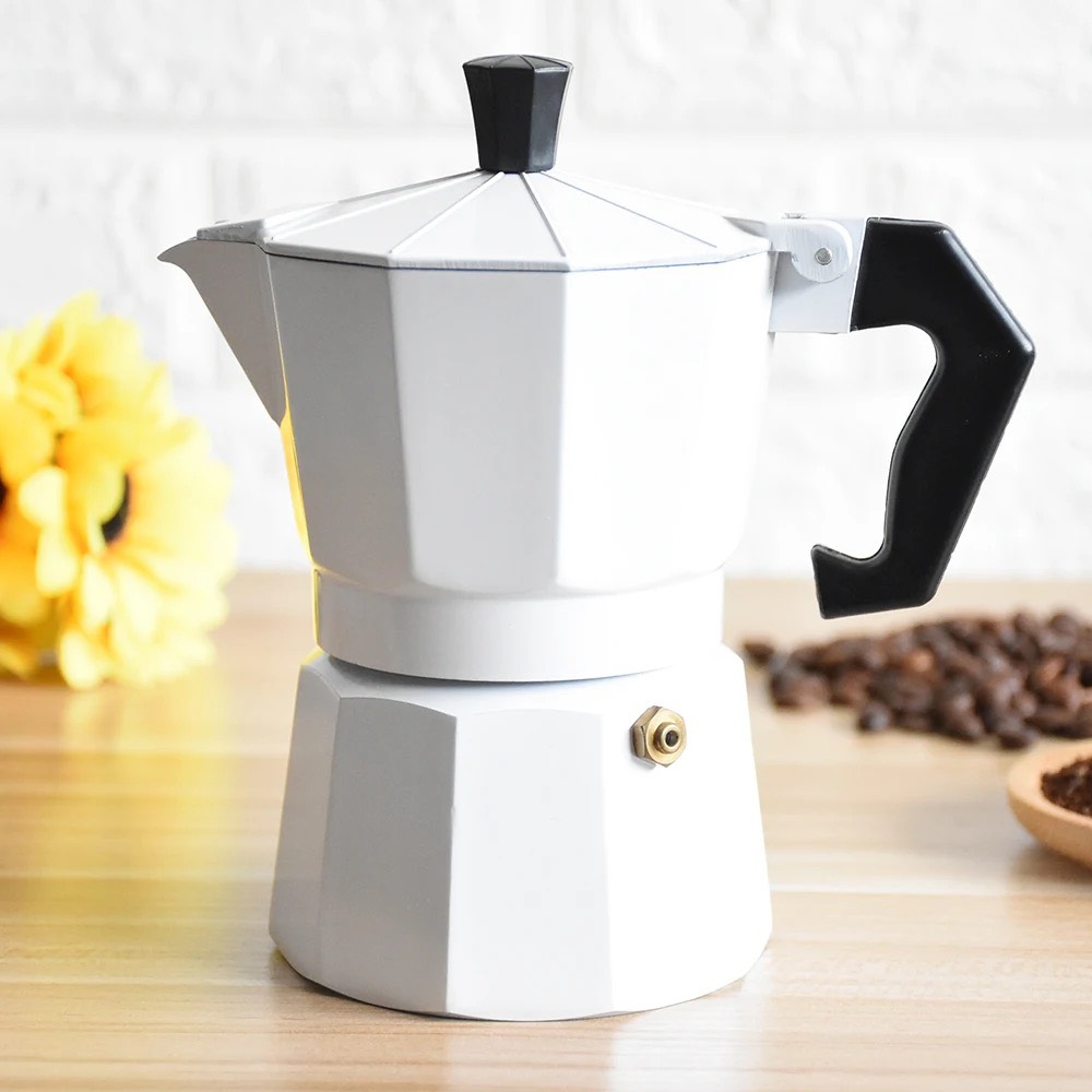 Ấm pha cà phê Moka 150ml, bình pha cà phê kiểu Ý