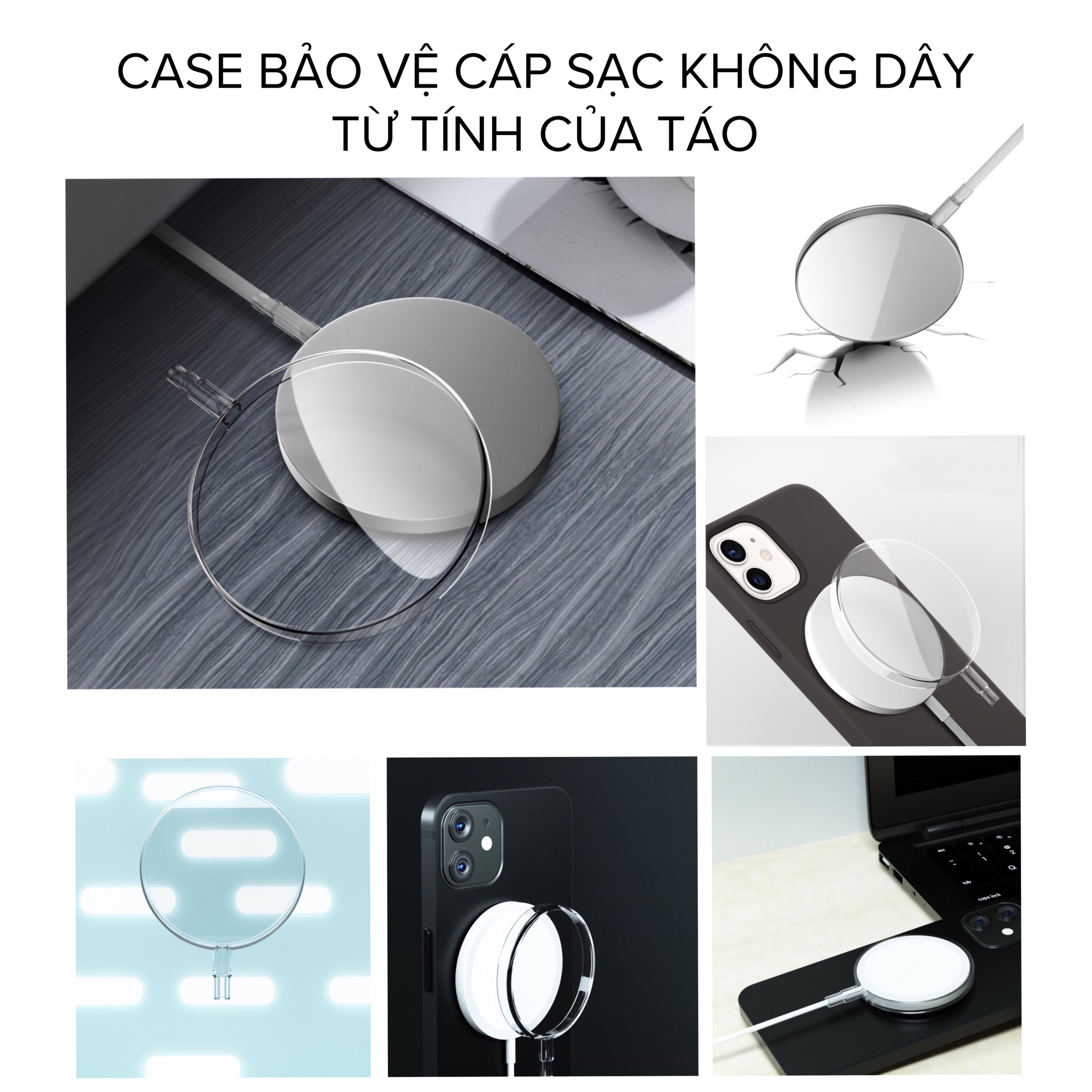 Case Ốp Bảo Vệ Cáp Sạc Không Dây Từ Tính KAI PROTECTIVE Dành Cho iPhone 12, 13 Series - HÀNG CHÍNH HÃNG