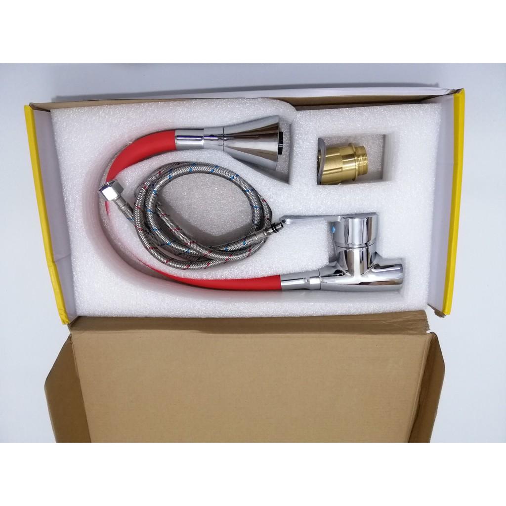 Vòi rửa bát nóng lạnh thân mềm inax