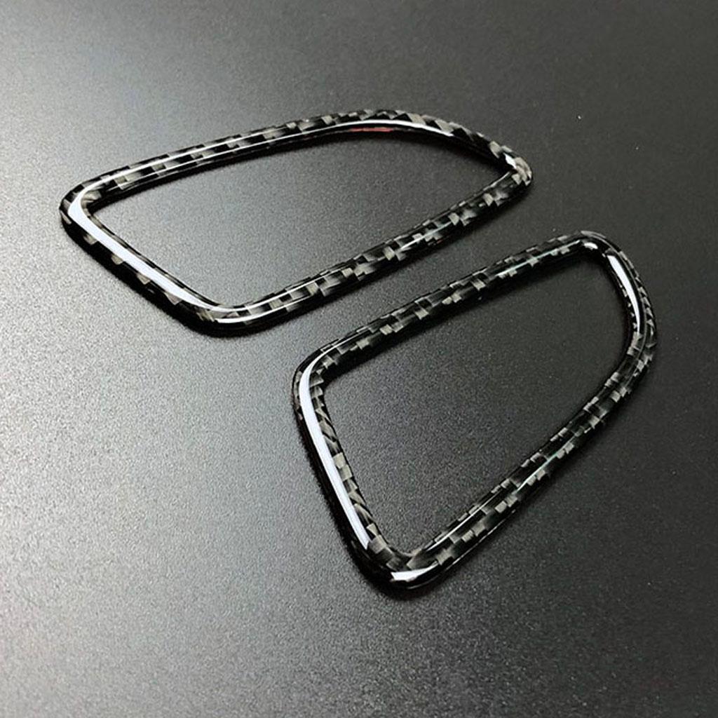 2x Air Vent Outlet Cover Trim Frame Sticker for W205 Carbon Fiber