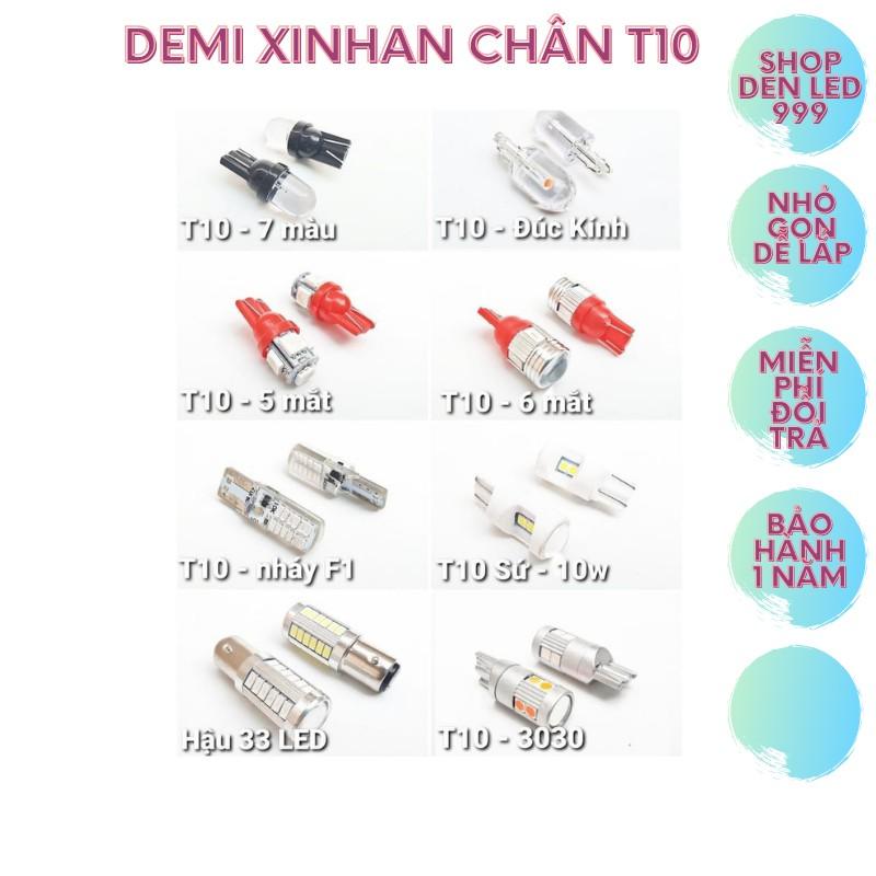 Đèn DEMI Chân T10 6 TIM Và 5 TIM LED