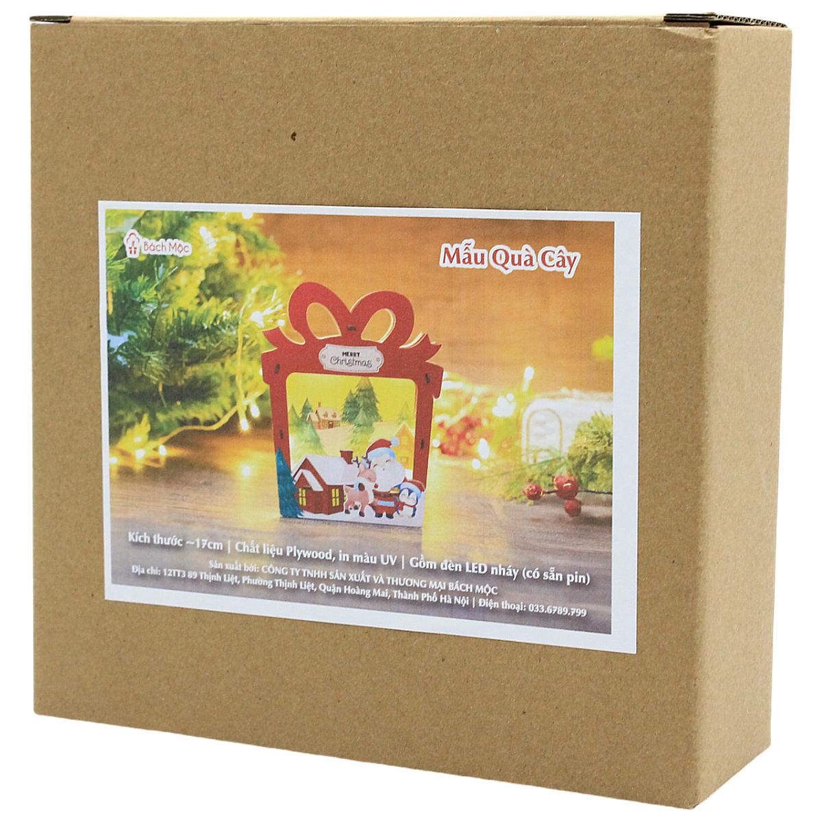 Đèn Gỗ Trang Trí Giáng Sinh - Bách Mộc - Hộp Quà Ngôi Nhà