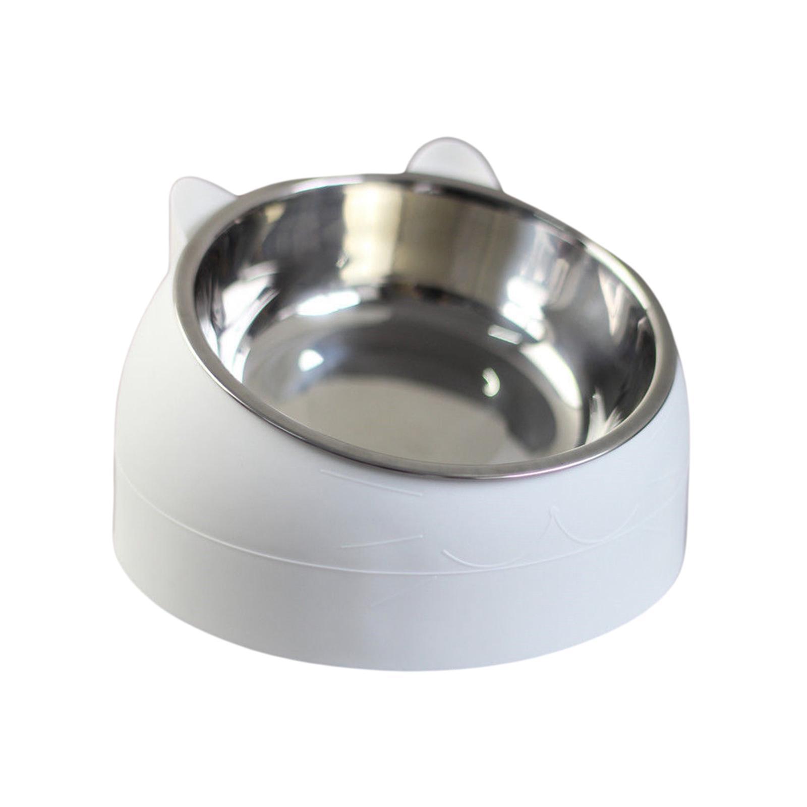 2x Cats Feeder Raised Food Feeder Neck Protective Bowls