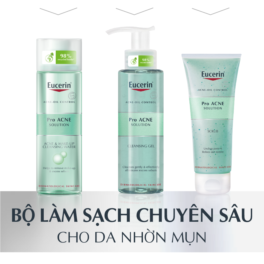  Gel Tẩy Da Chết Da Mụn Eucerin Pro ACNE Solution Scrub(100ml)