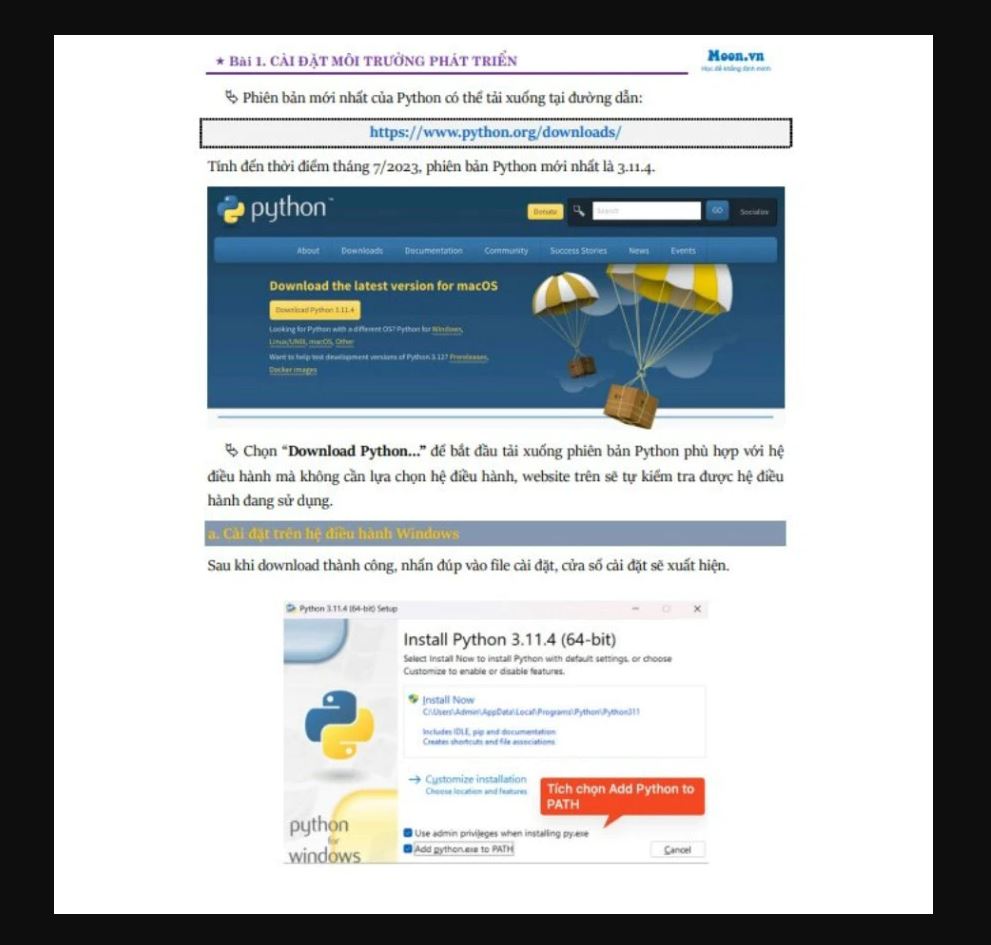 Lập trình python cho người mới bắt đầu - MoonBook