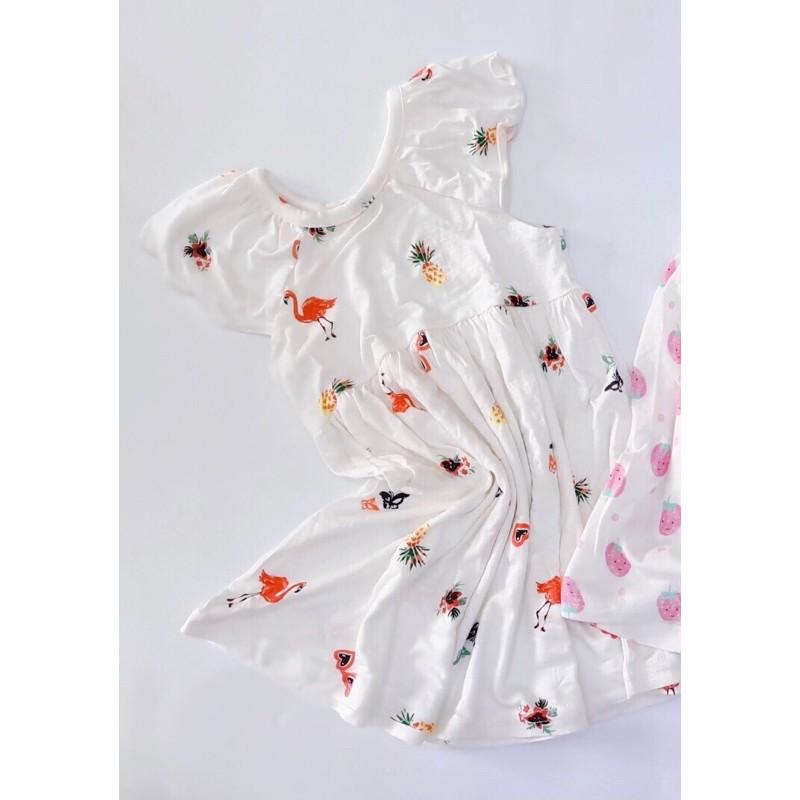 váy cánh tiên chất cotton nhiều họa tiết phong các Hàn Quốc