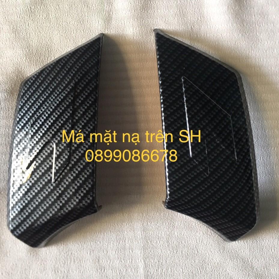 Ốp Má Mặt Nạ Trên Carbon Dành Cho Honda Sh 2017, Sh 2018, Sh 2019 - Phụ Kiện, Đồ Chơi, Ốp Trang Trí, Bảo Vệ Honda Sh Carbon