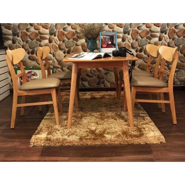 Bàn ăn mango 4 ghế gỗ xoan