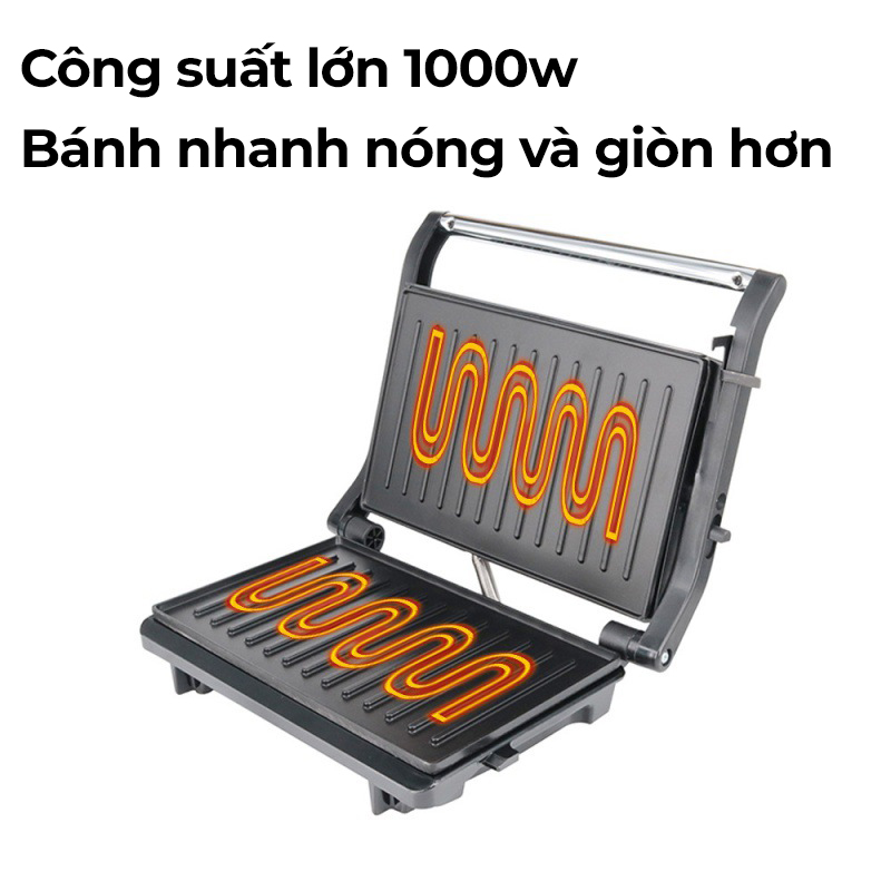 Máy làm bánh sandwich hộ gia đình theo phong cách châu Âu-K1420