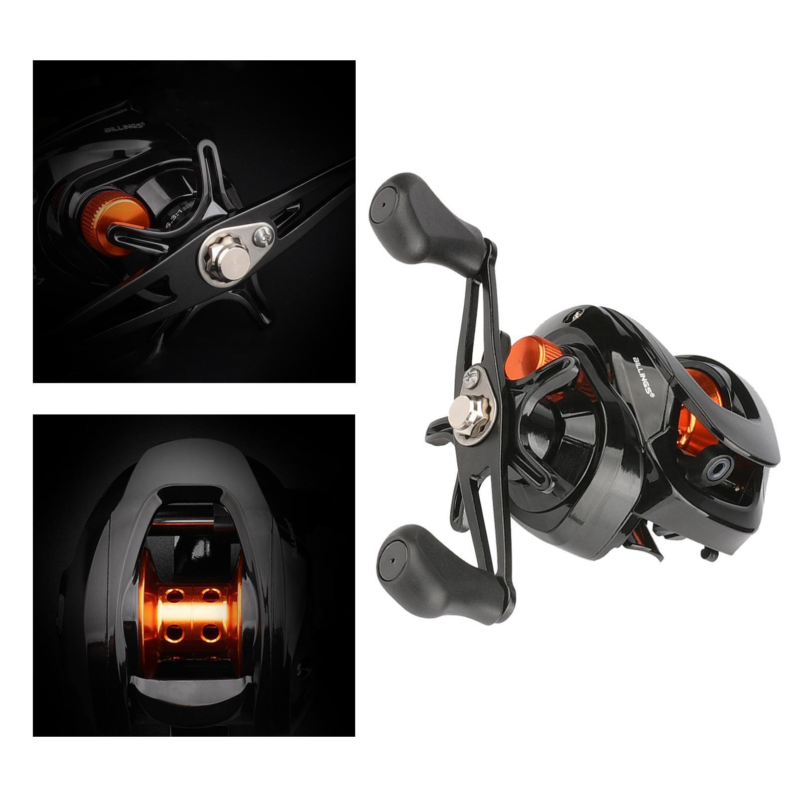 Powerful High Speed Fishing Reels 6.3:1 5+1 BB Baitcaster Fishing Reels Left