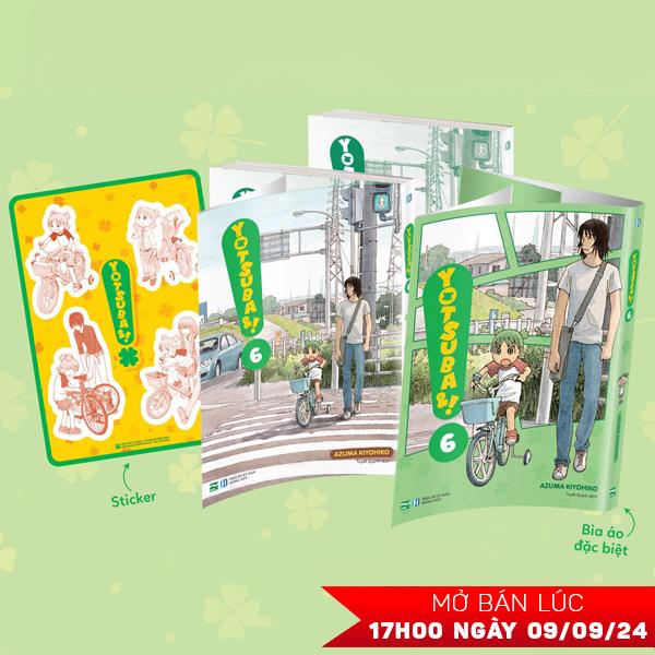 Yotsuba&amp;! - Tập 6 - Bản Đặc Biệt - Tặng Kèm Bìa Áo Đặc Biệt + Sticker