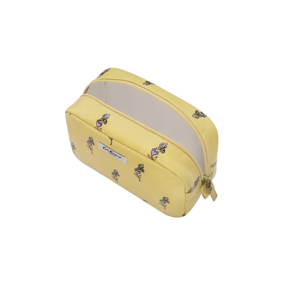 Cath Kidston - Túi đựng mỹ phẩm/Classic Cosmetic Case - Bee &amp; Heart - Yellow -1042474