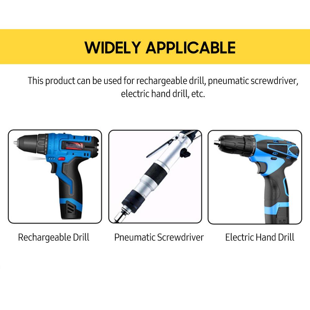 15 Pcs Power Nut Driver Drill Bit Set 5.5-19mm Chrome Vanadium Steel Hex Bit Socket Set Wrench Screw Drill Bit Holder for Electric Drill with Storage Case