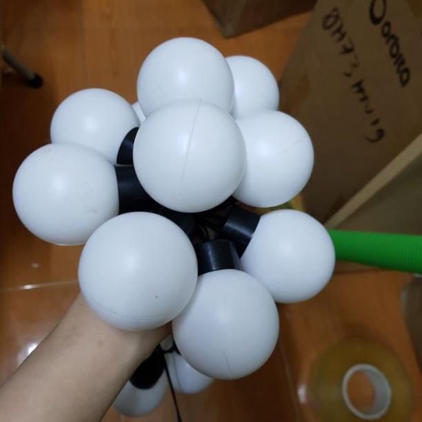 Dây bóng trắng trang trí dài 5m - 20 quả đường kính bóng 4cm