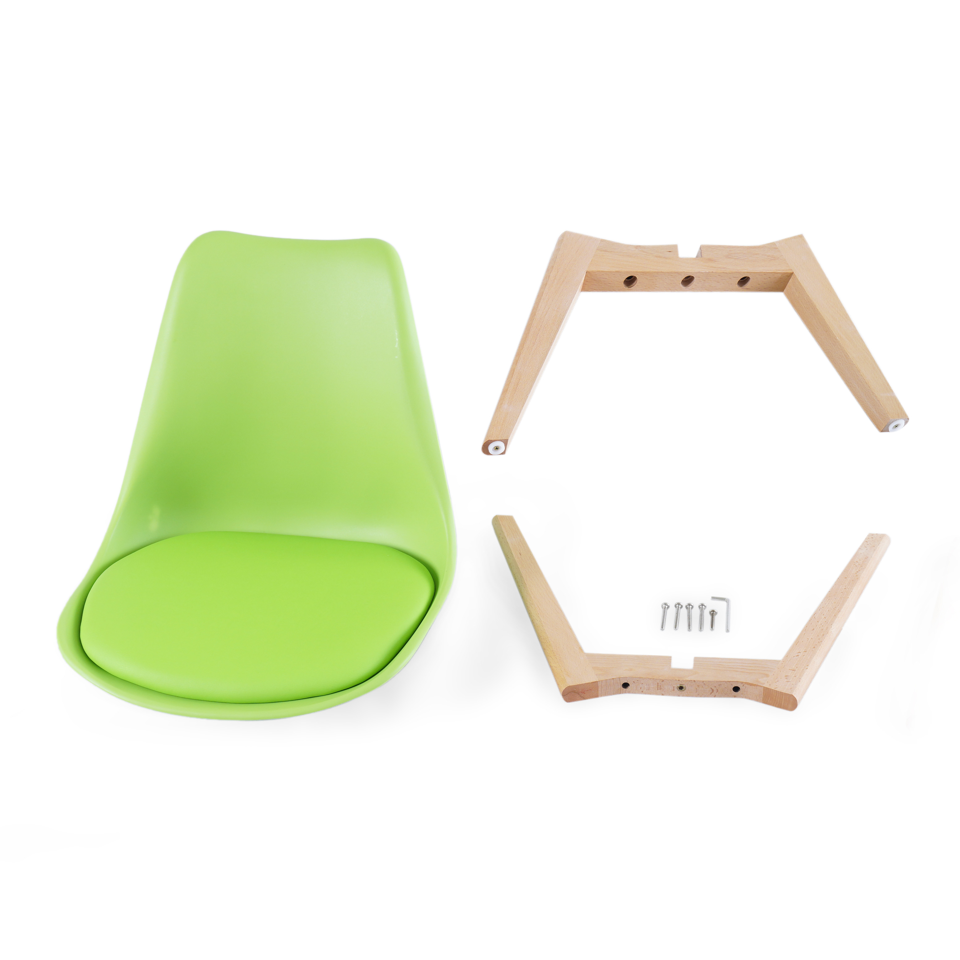 Ghế nhựa Viselium- Chân gỗ - Cobi home - NHẬP KHẨU CHÍNH HÃNG